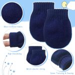 9 Pairs Baby Winter Mittens for 0-6 Months Baby No Scratch Newborn Mittens Glove Infant Warm Glove - Image 2